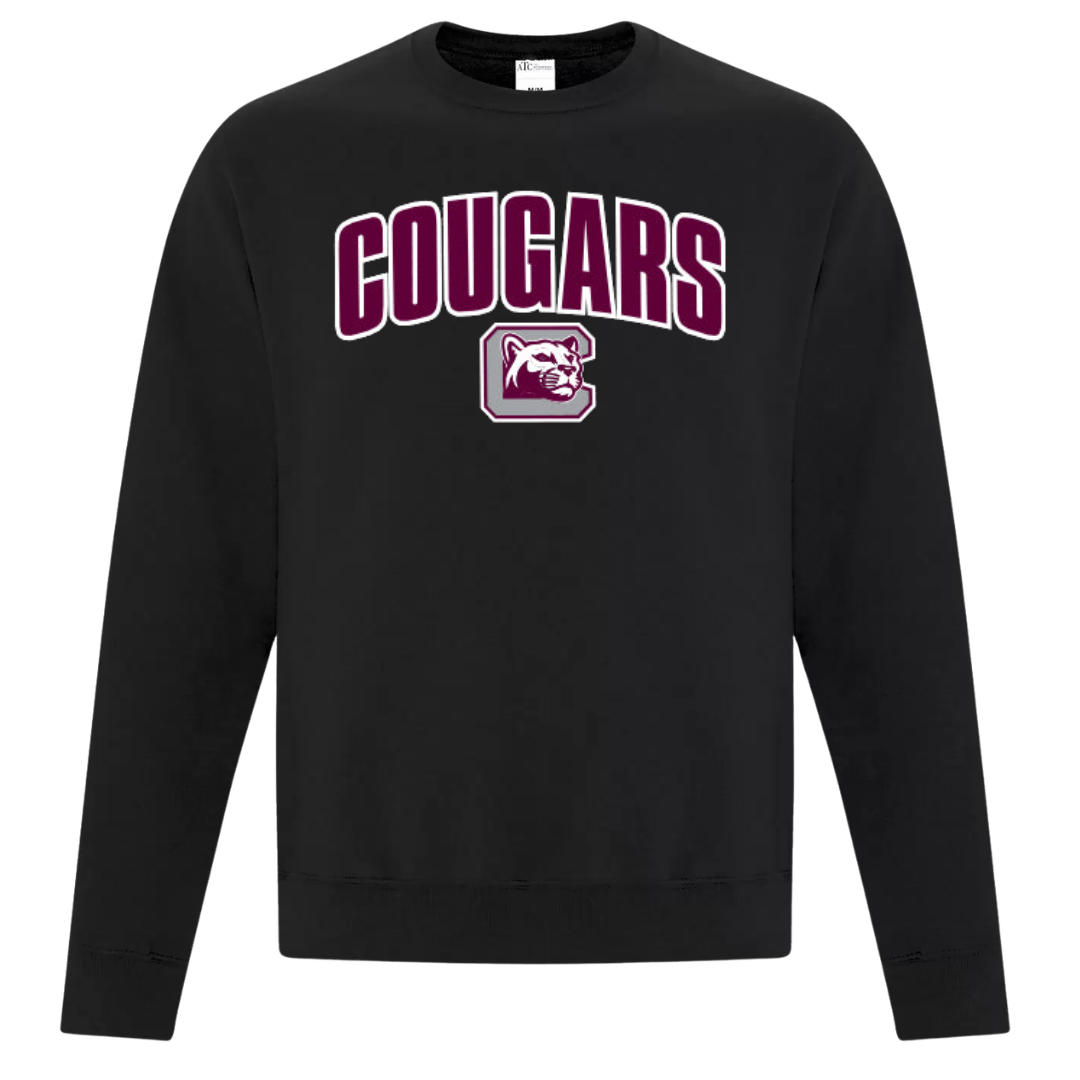 Cotton Fleece Crewneck - Sewn/Applique