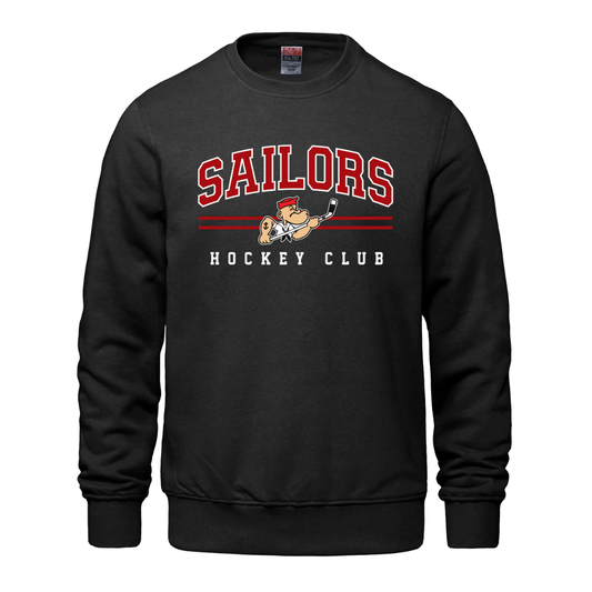 Cotton Fleece Crewneck - Text Logo - Youth