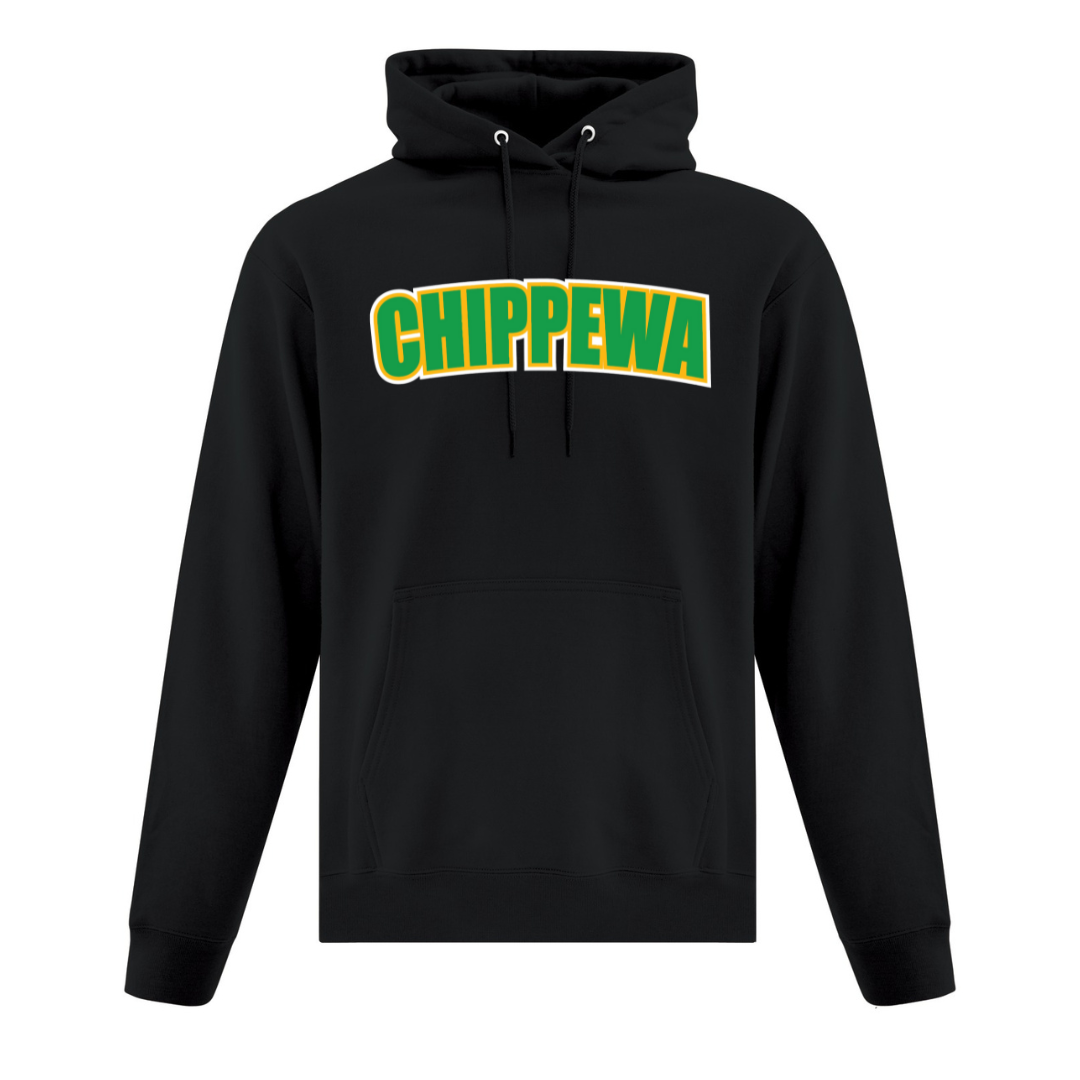 Cotton Hoodie - Applique Sewn Text