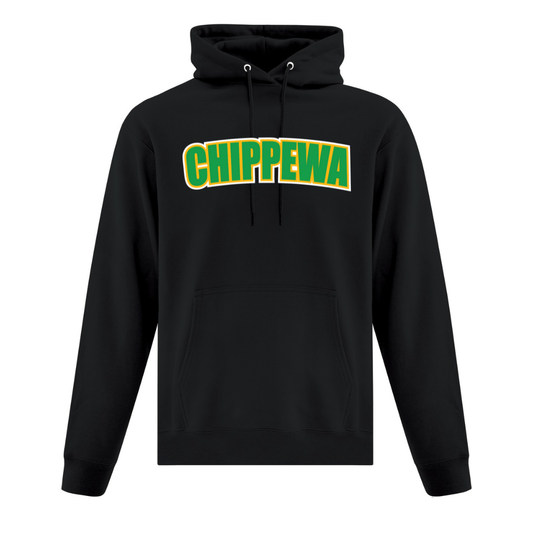 Cotton Hoodie - Applique Sewn Text