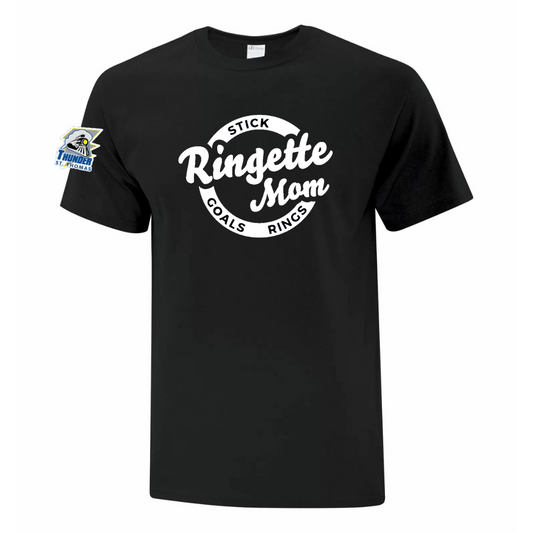 Cotton T-Shirt - Ringette Mom/Dad