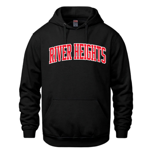 Cotton Fleece Hoodie - Sewn Text