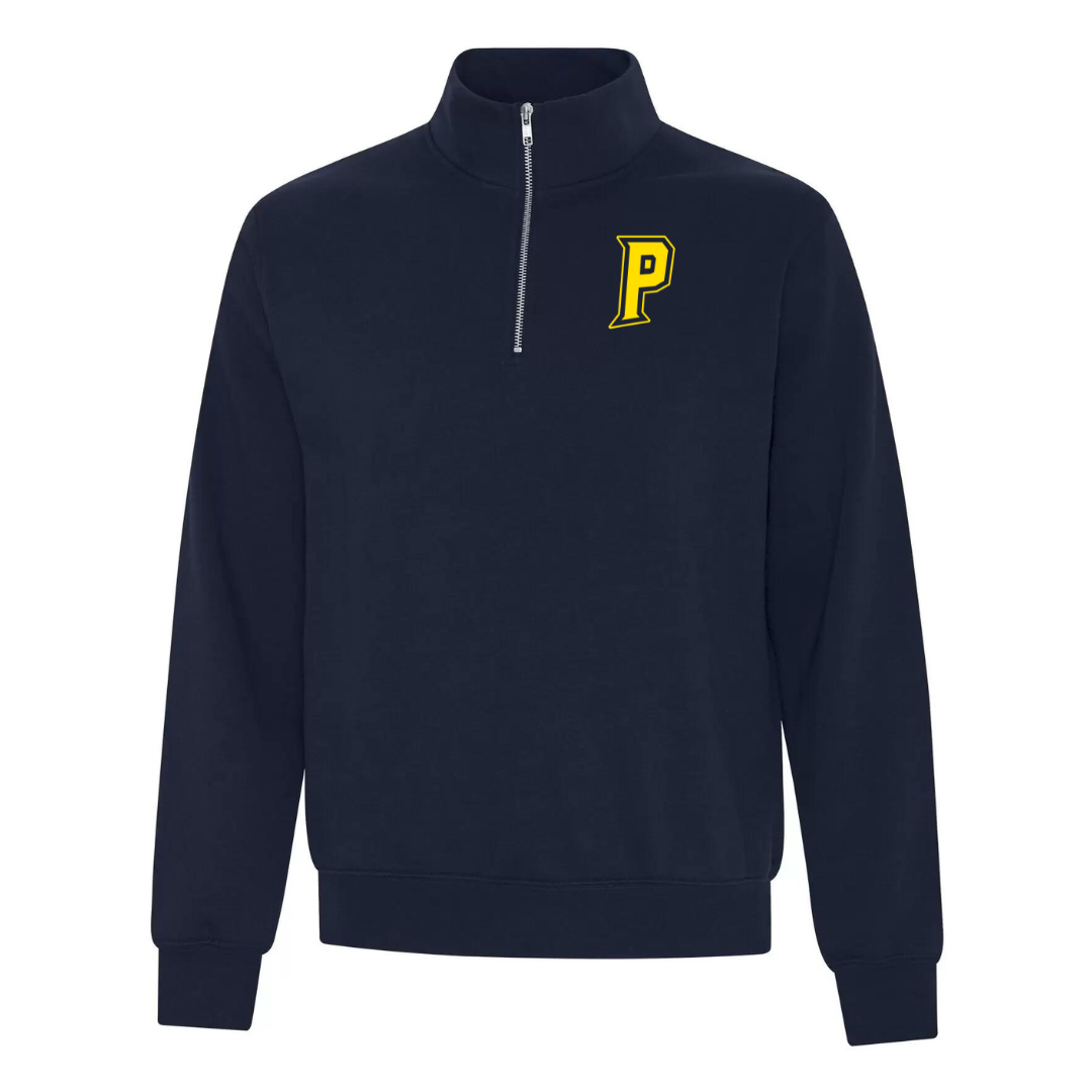 Fleece 1/4 Zip Pullover - Letter Logo
