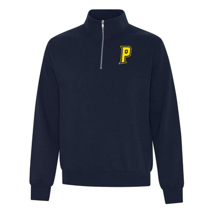 Fleece 1/4 Zip Pullover - Letter Logo