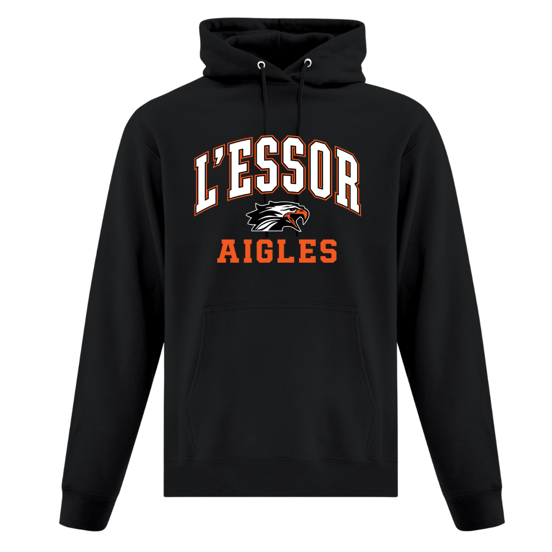 Cotton Fleece Hoodie - Varsity Logo Sewn