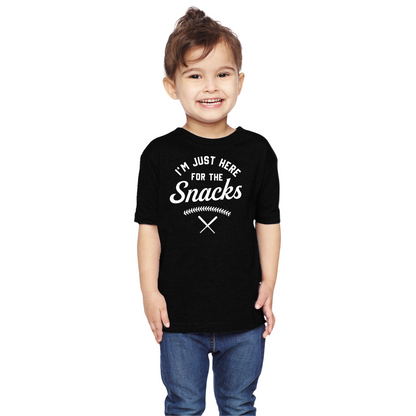 I'm Just Here for the Snacks  - Toddler Tee
