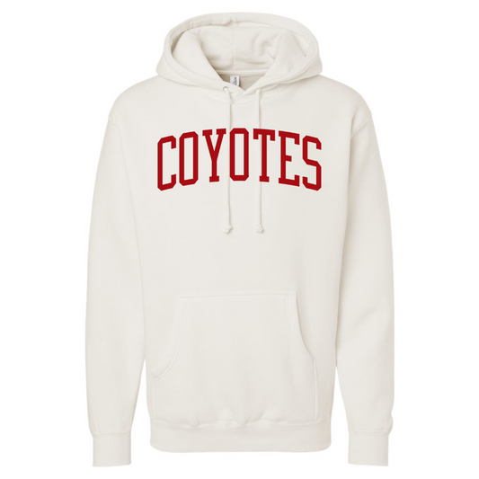 Cotton Fleece Hoodie - Twill Text Logo