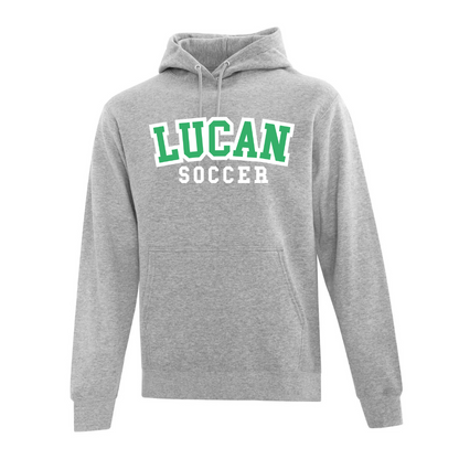 Cotton Hoodie - Screenprint Text - Youth