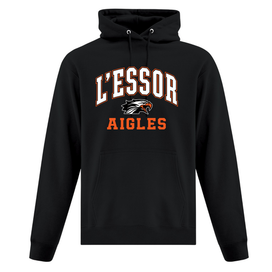 Cotton Fleece Hoodie - Varsity Logo Print