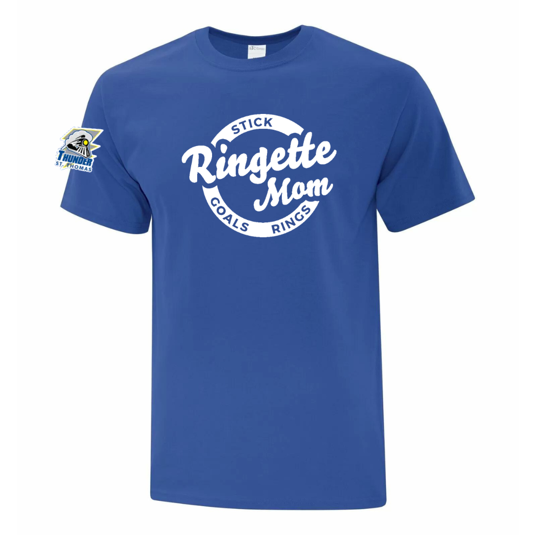 Cotton T-Shirt - Ringette Mom/Dad