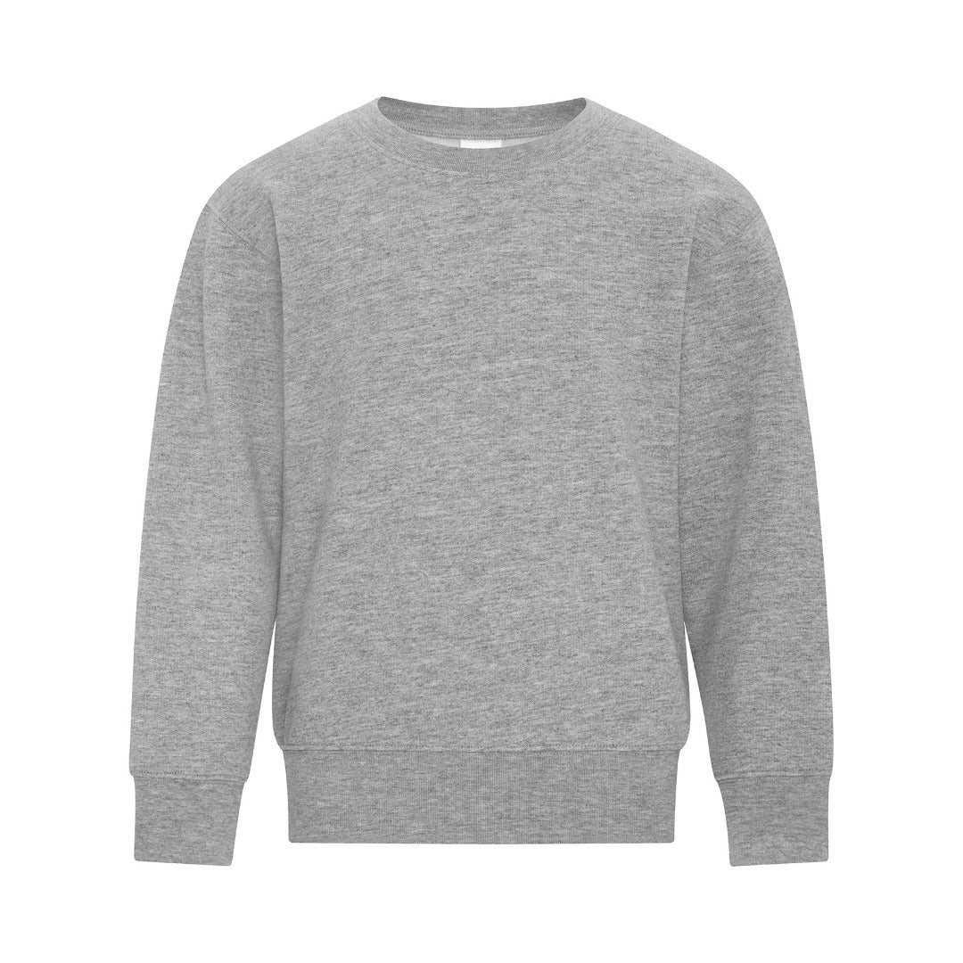 Cotton Fleece Crewneck - Youth — Athletic Heather