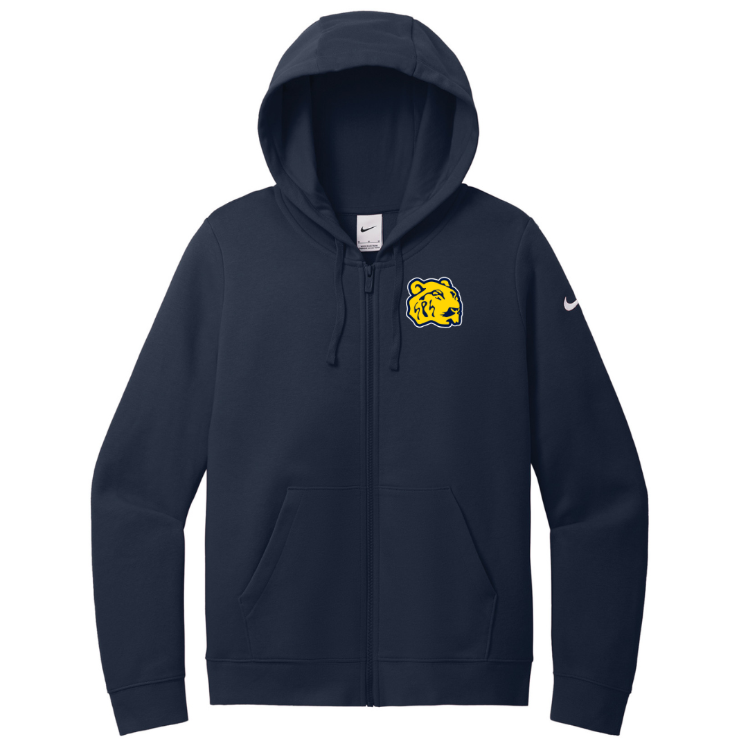 Club fleece full zip hoodie