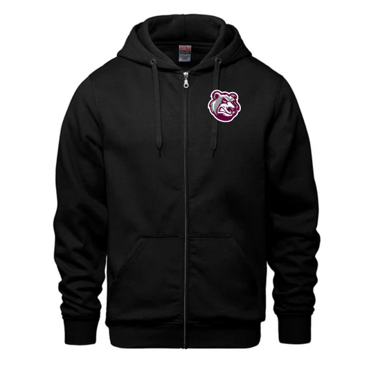 Cotton Fleece Full Zip Hoodie - Youth