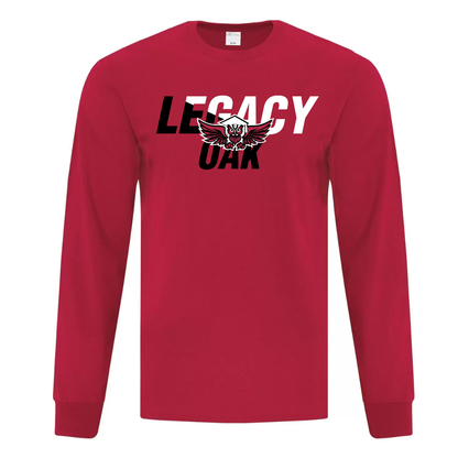 Cotton Longsleeve - Legacy Oak Logo - Youth