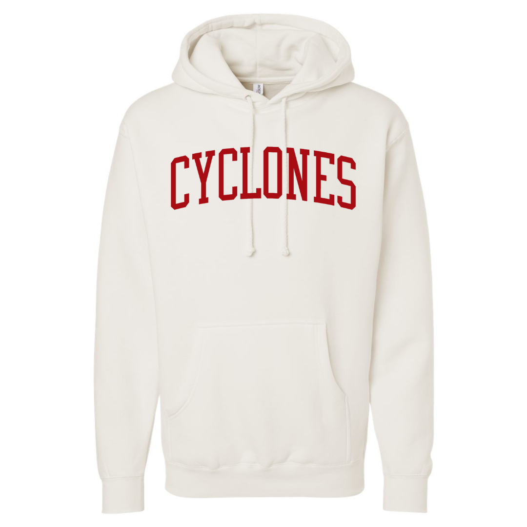 Cotton Fleece Hoodie - Twill Text Logo