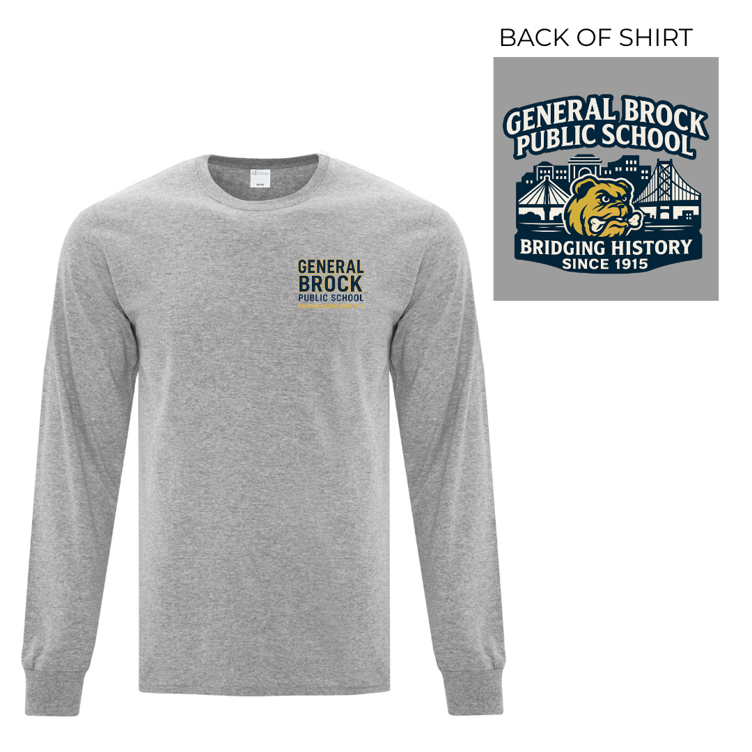 Cotton Longsleeve - Back Logo - Youth