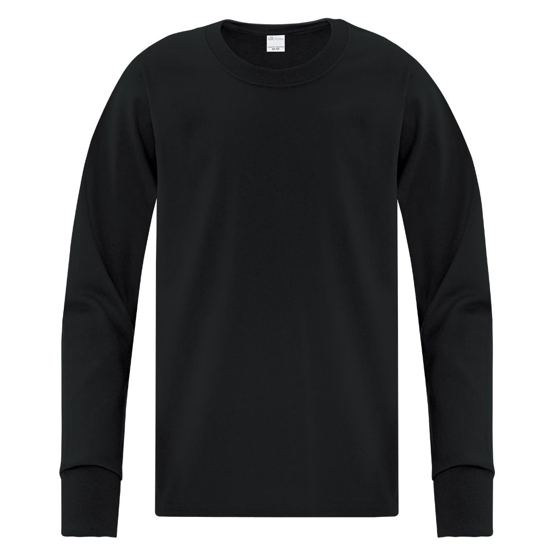 Cotton Longsleeve - Youth — Black