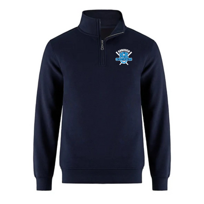 Cotton Fleece 1/4 Zip - Youth — Navy