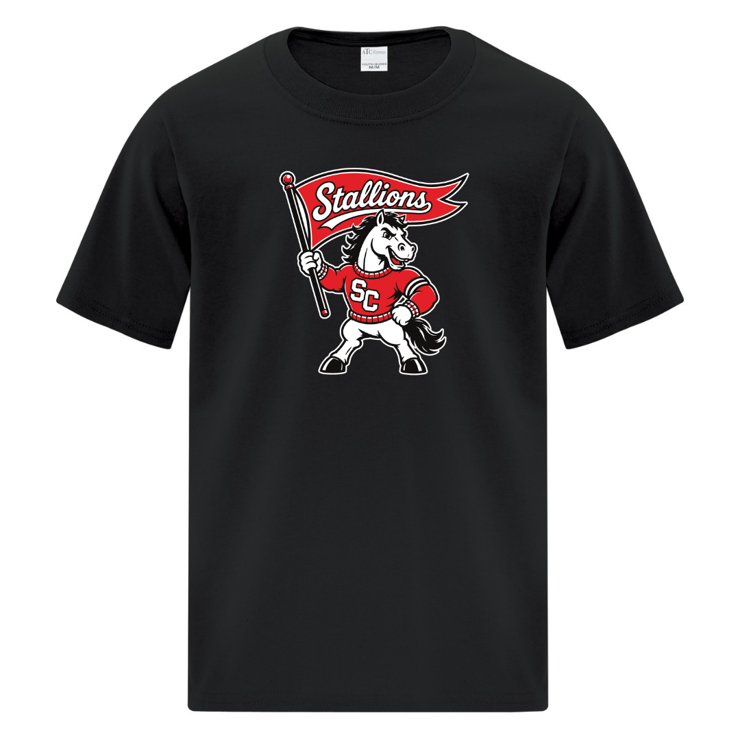 Cotton T-Shirt - Mascot Logo - Youth