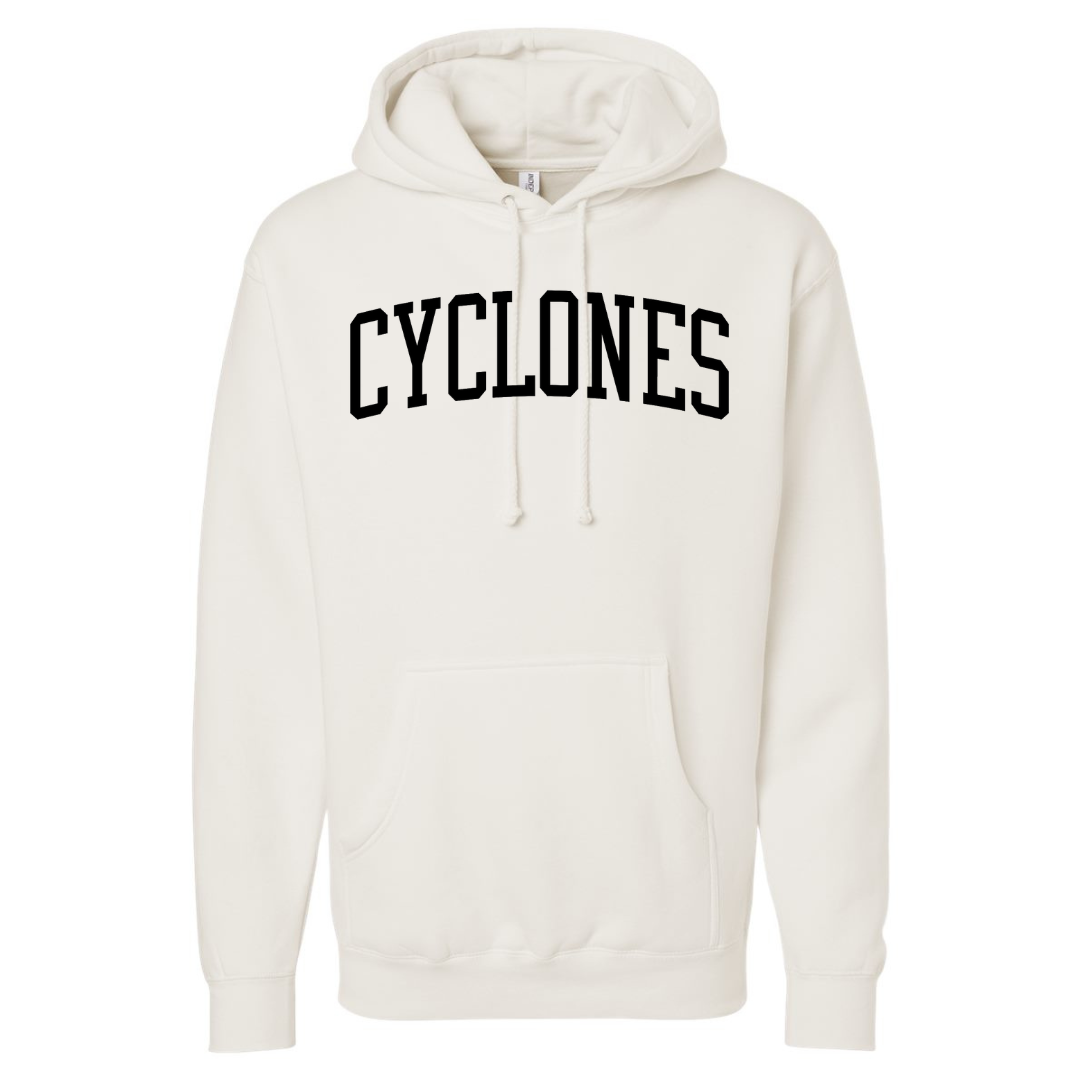 Cotton Fleece Hoodie - Twill Text Logo