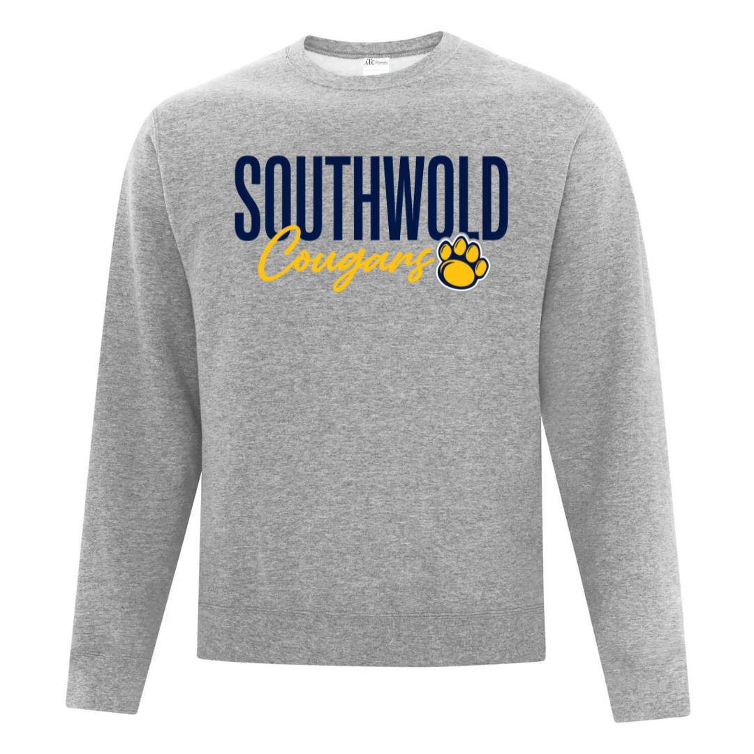 Cotton Crewneck - Script Logo - Youth