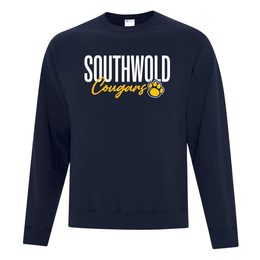 Cotton Crewneck - Script Logo - Youth