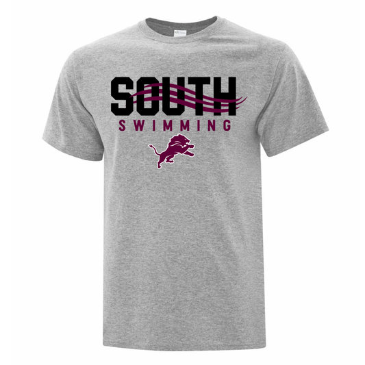 South Swimming Cotton T-Shirt - Athletic Grey