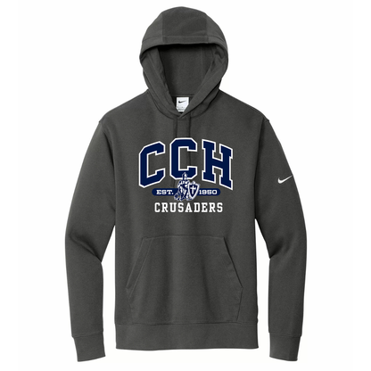 Club Fleece Hoodie - Sewn/Embroidered Logo