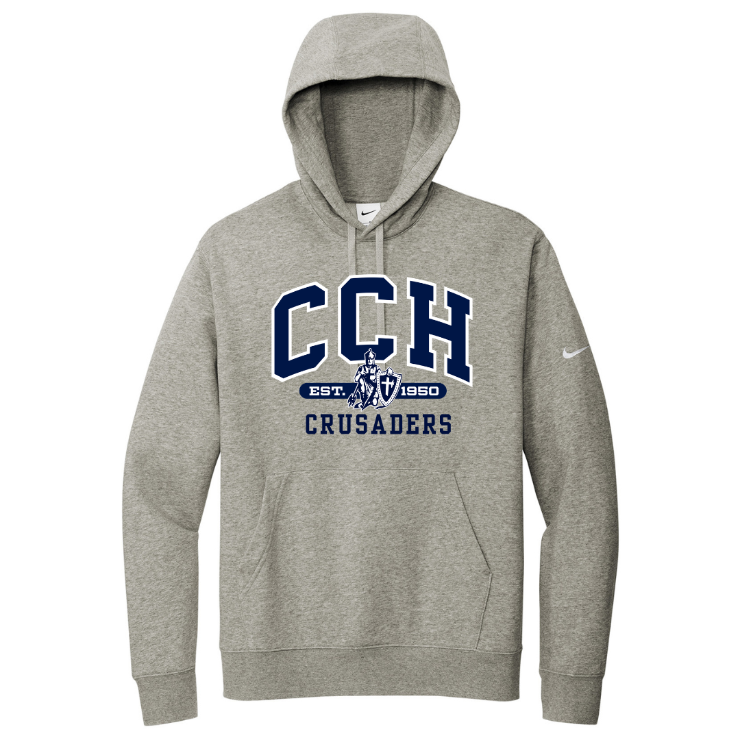 Club Fleece Hoodie - Sewn/Embroidered Logo