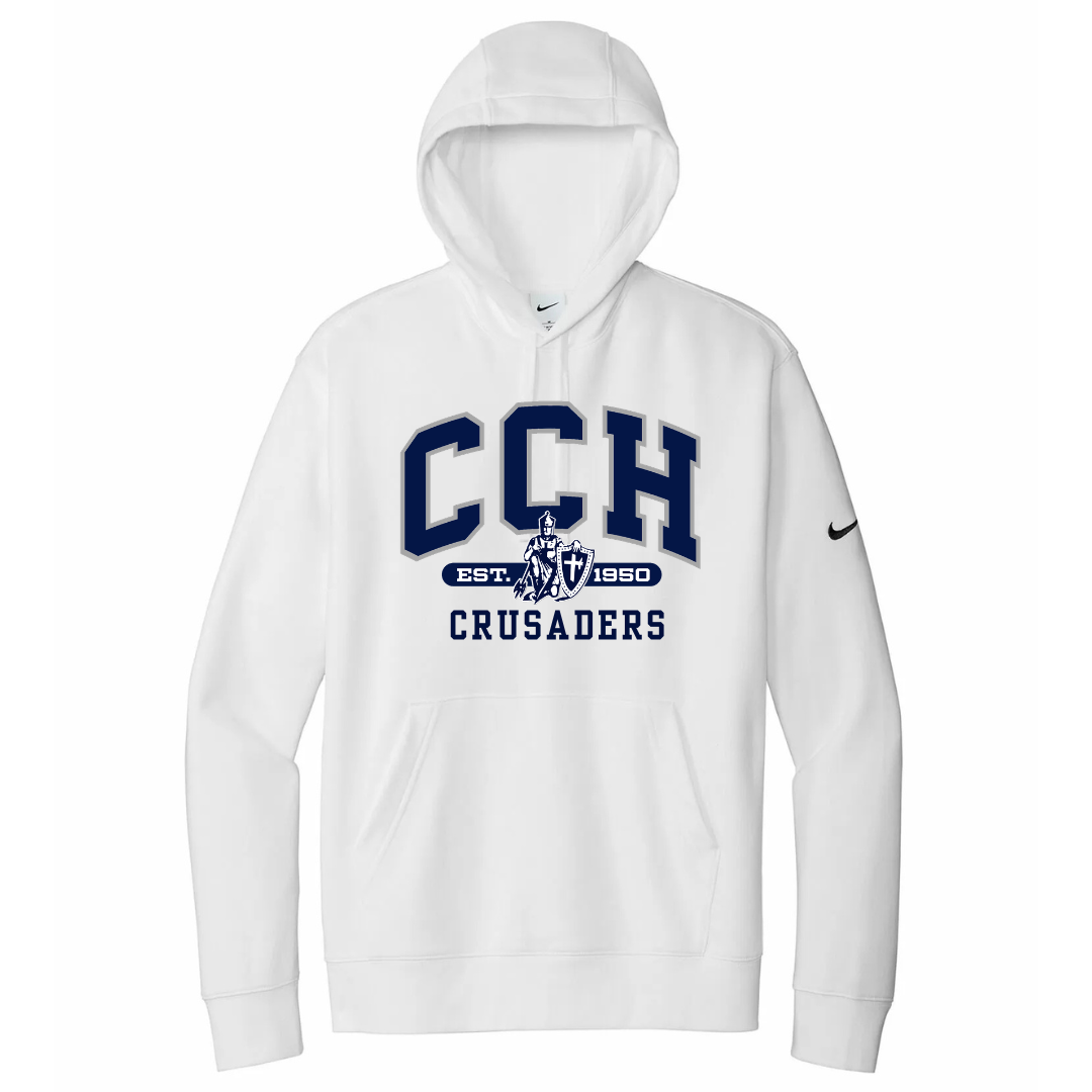 Club Fleece Hoodie - Sewn/Embroidered Logo