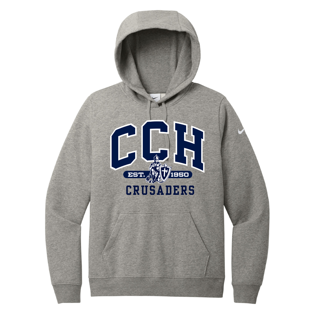 Club Fleece Hoodie - Sewn/Embroidered Logo