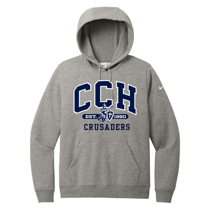 Club Fleece Hoodie - Sewn/Embroidered Logo