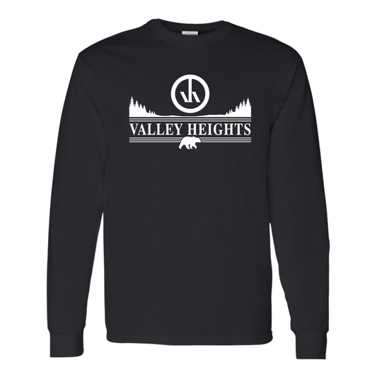 Valley Heights Cotton Longsleeve - Black