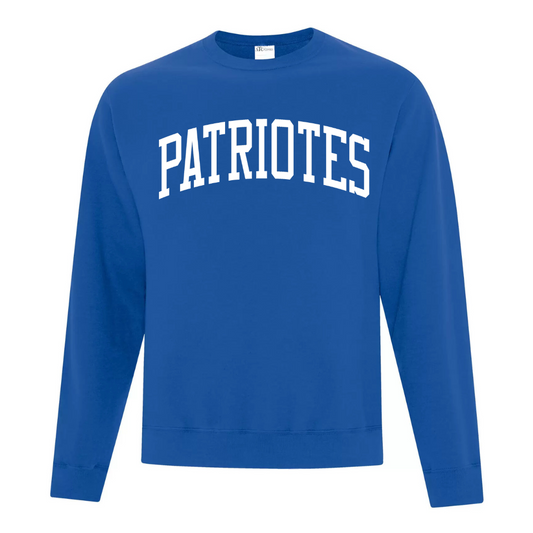 Fleece Crewneck - Sewn Text