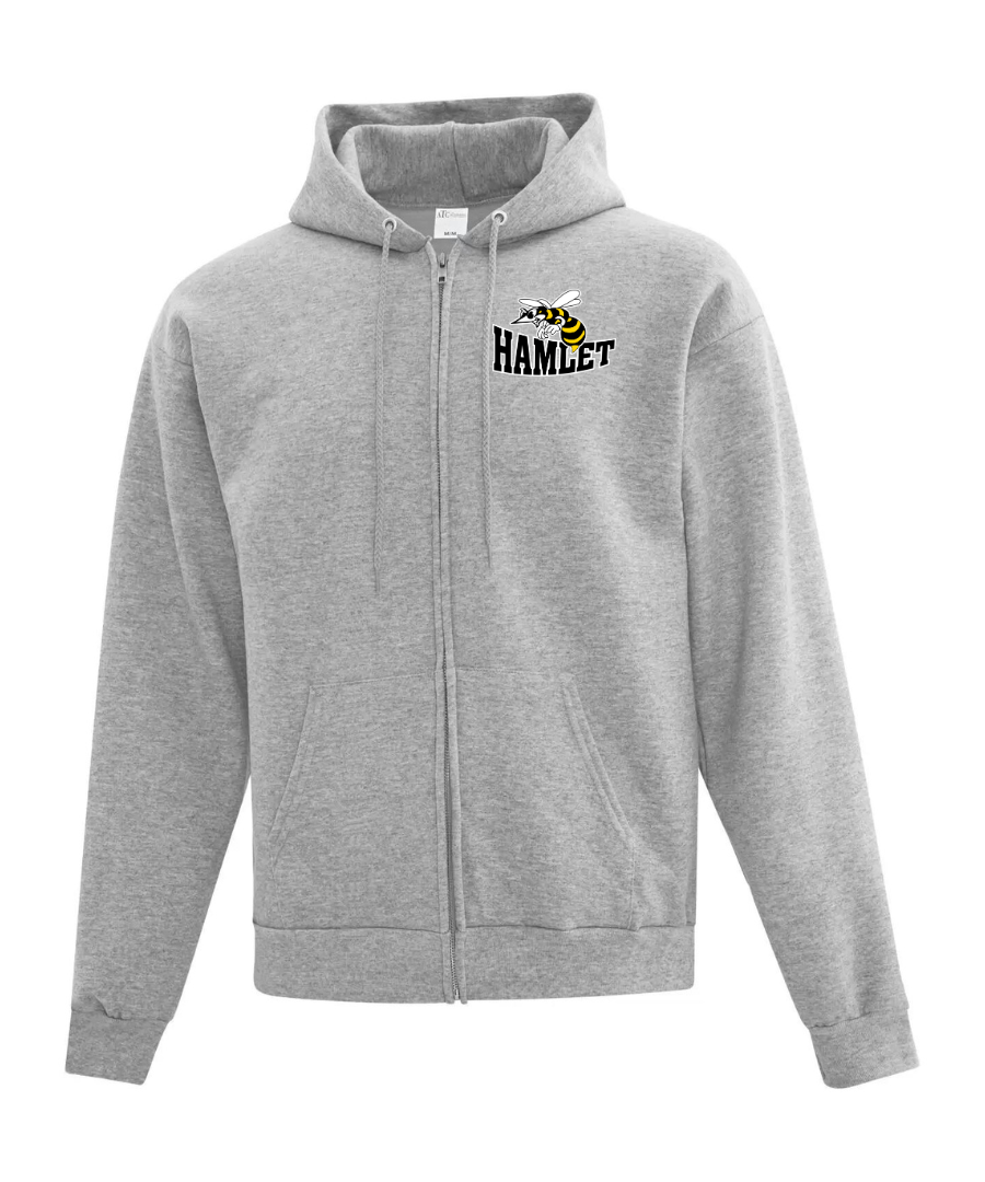 Cotton Fleece Full Zip Hoodie - Youth