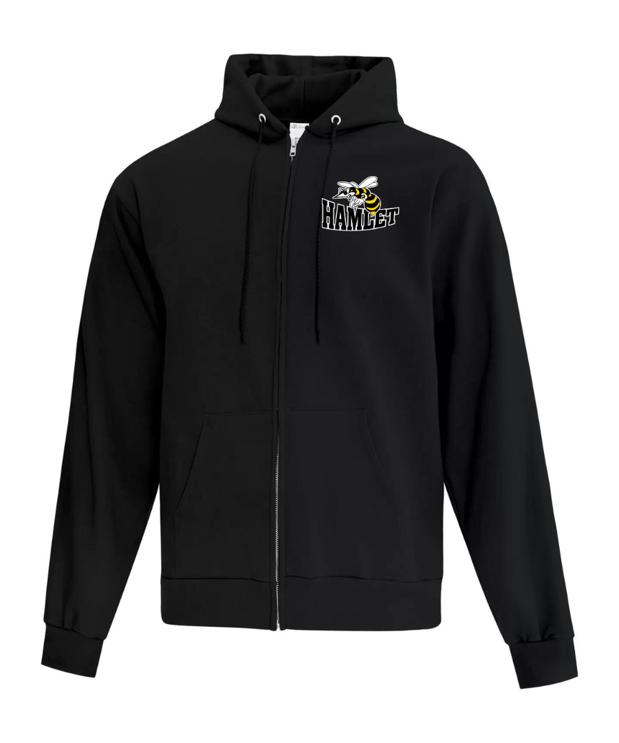 Cotton Fleece Full Zip Hoodie - Youth