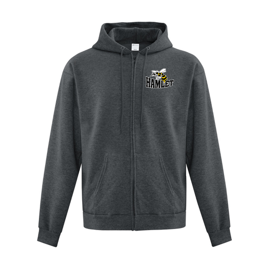 Cotton Fleece Full Zip Hoodie - Youth