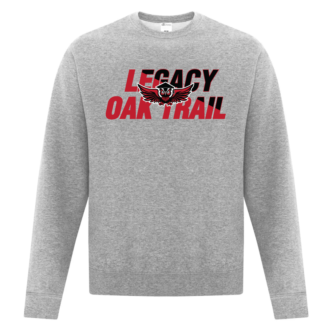 Cotton Crewneck - Legacy Oak Logo - Youth