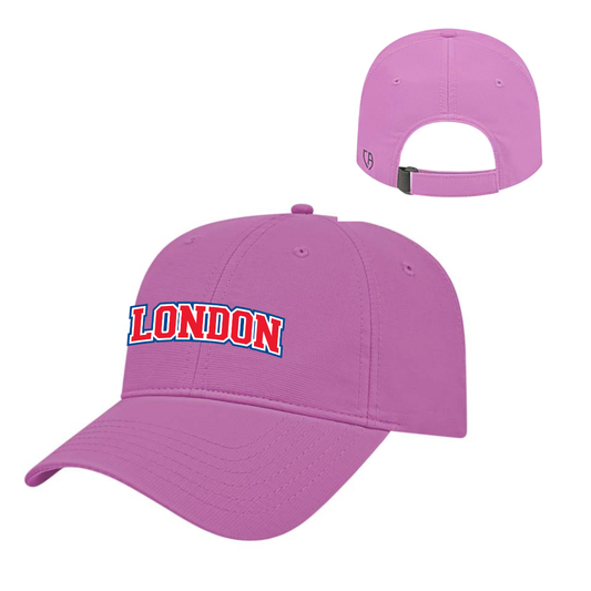 Adjustable Pink Hat - Block Logo