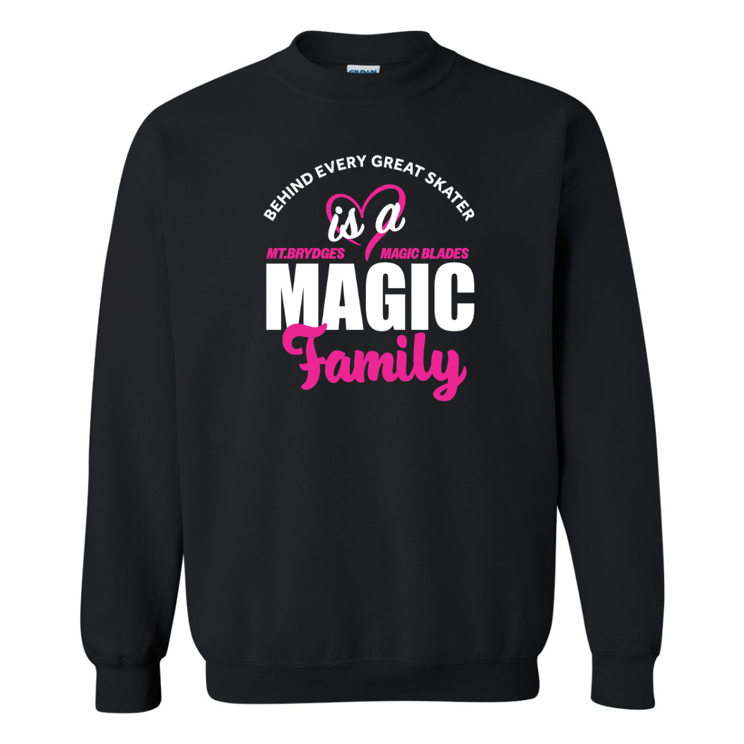 Cotton Fleece Crewneck - Magic Mom/Dad