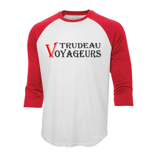3/4 Sleeve Baseball Shirt - Text Logo - Youth