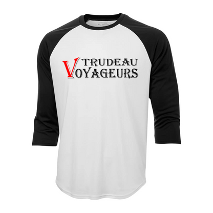 3/4 Sleeve Baseball Shirt - Text Logo - Youth