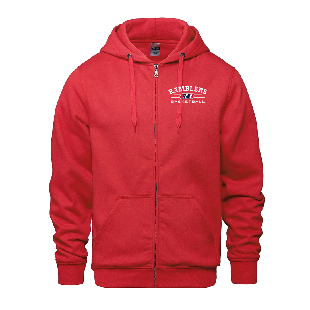 Cotton Fleece Full Zip Hoodie - Youth
