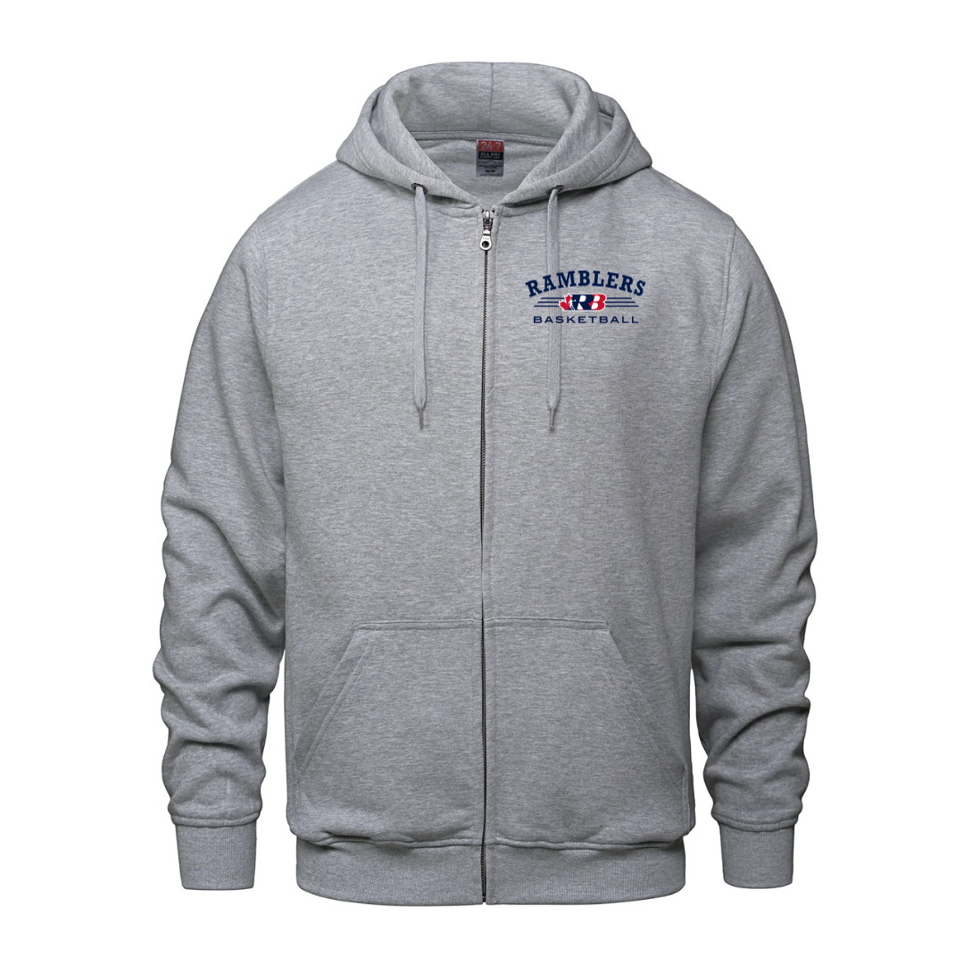 Cotton Fleece Full Zip Hoodie - Youth