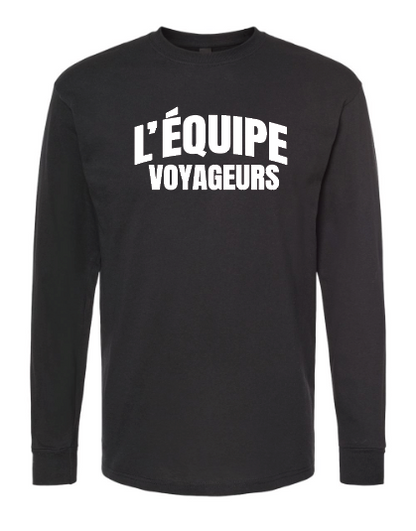 Cotton Long Sleeve Shirt - L'Equipe Logo - Youth