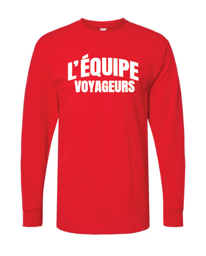 Cotton Long Sleeve Shirt - L'Equipe Logo