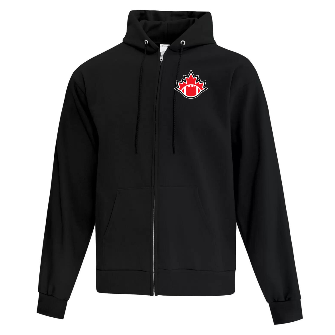 Cotton Fleece Full Zip Hoodie - Youth