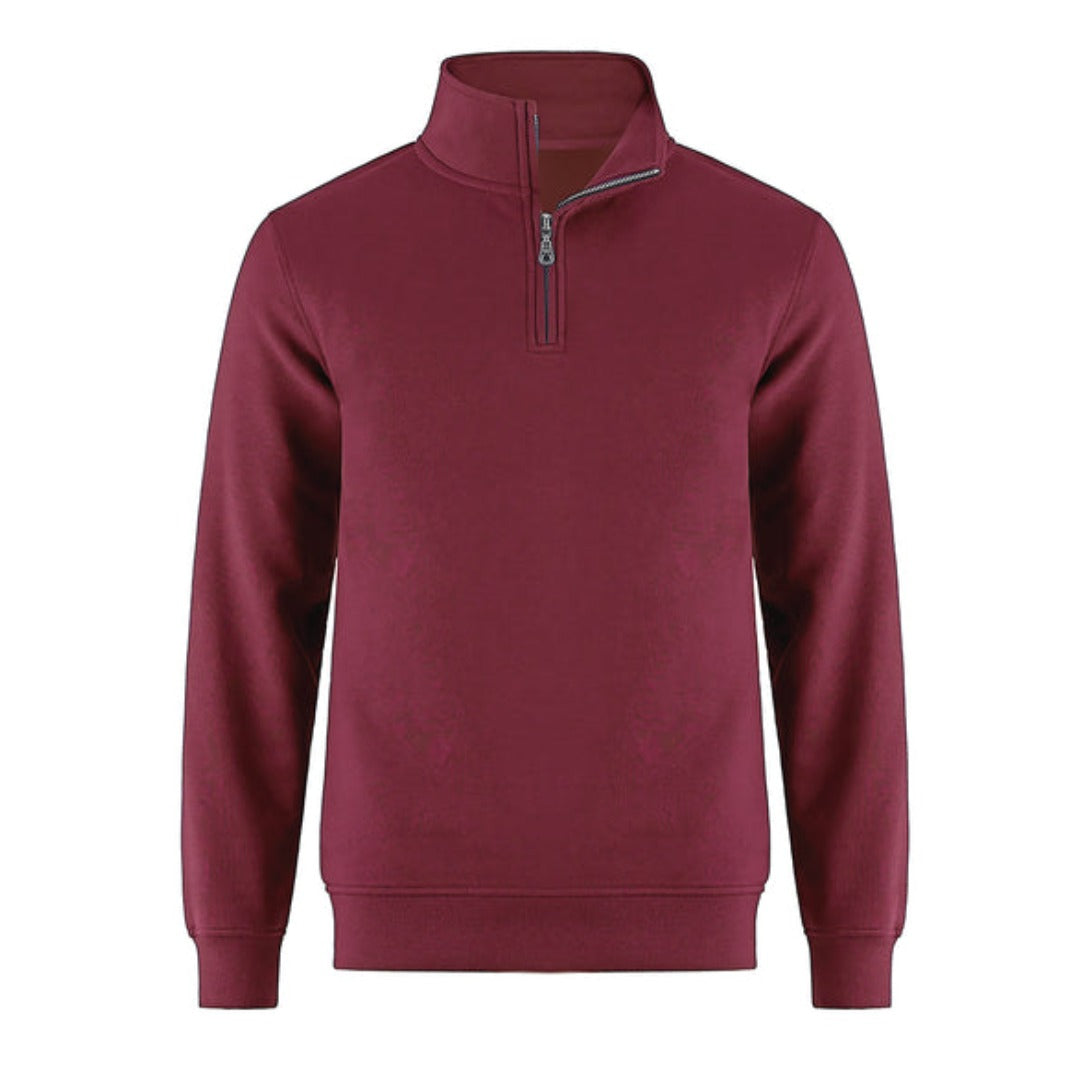 Cotton Fleece 1/4 Zip - Youth — Maroon