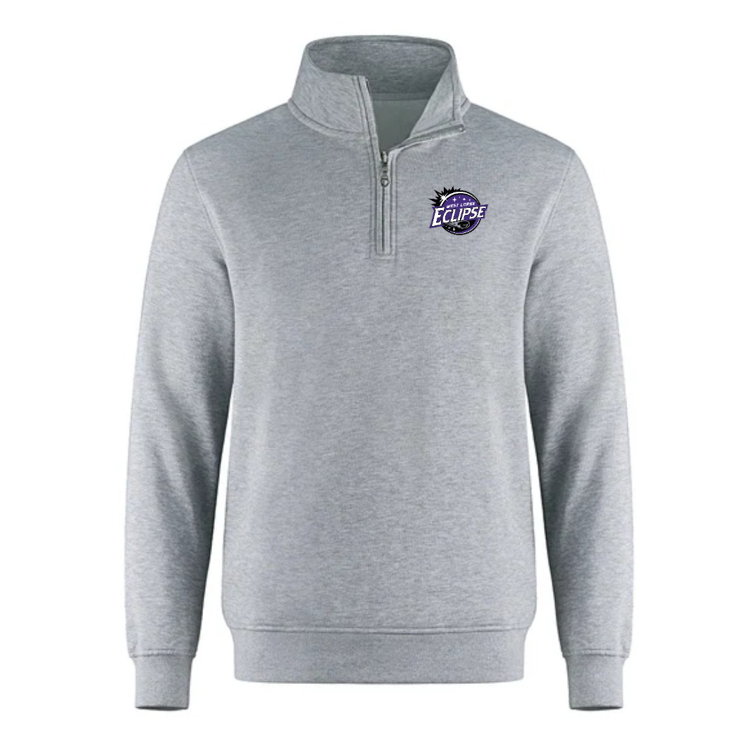 Cotton Fleece 1/4 Zip - Youth — Athletic Grey Heather