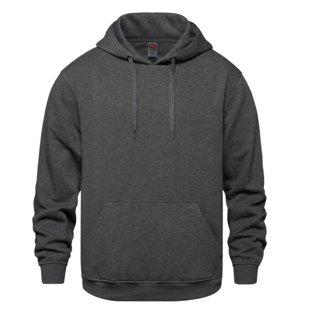 Cotton Fleece Hoodie — Dark Heather Grey